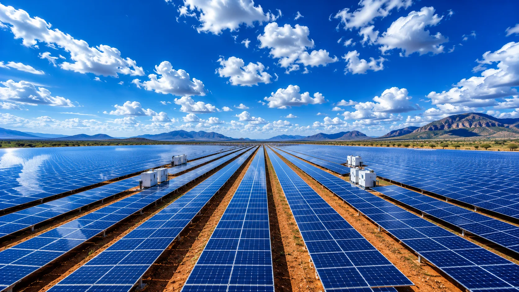 Ingénieurs africains travaillant sur une installation solaire photovoltaïque