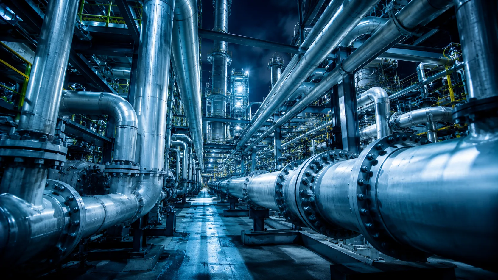 Tuyauteries industrielles en acier carbone, inox et alliages